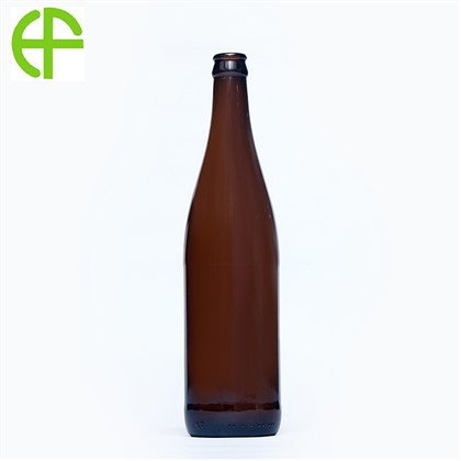 Bottiglia di vetro da birra marrone con fiocco di neve da 640 ml